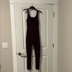 Forever 21 Dark Red Sleeveless Jumpsuit